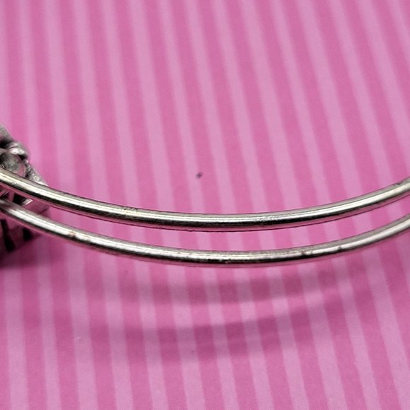 Alex and Ani Energy Gift Box Charm Bracelet Silver Tone Wire Charity By Design - Picture 7 of 9